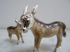 Picture of série de 3 petits anes miniatures en argent emaillés